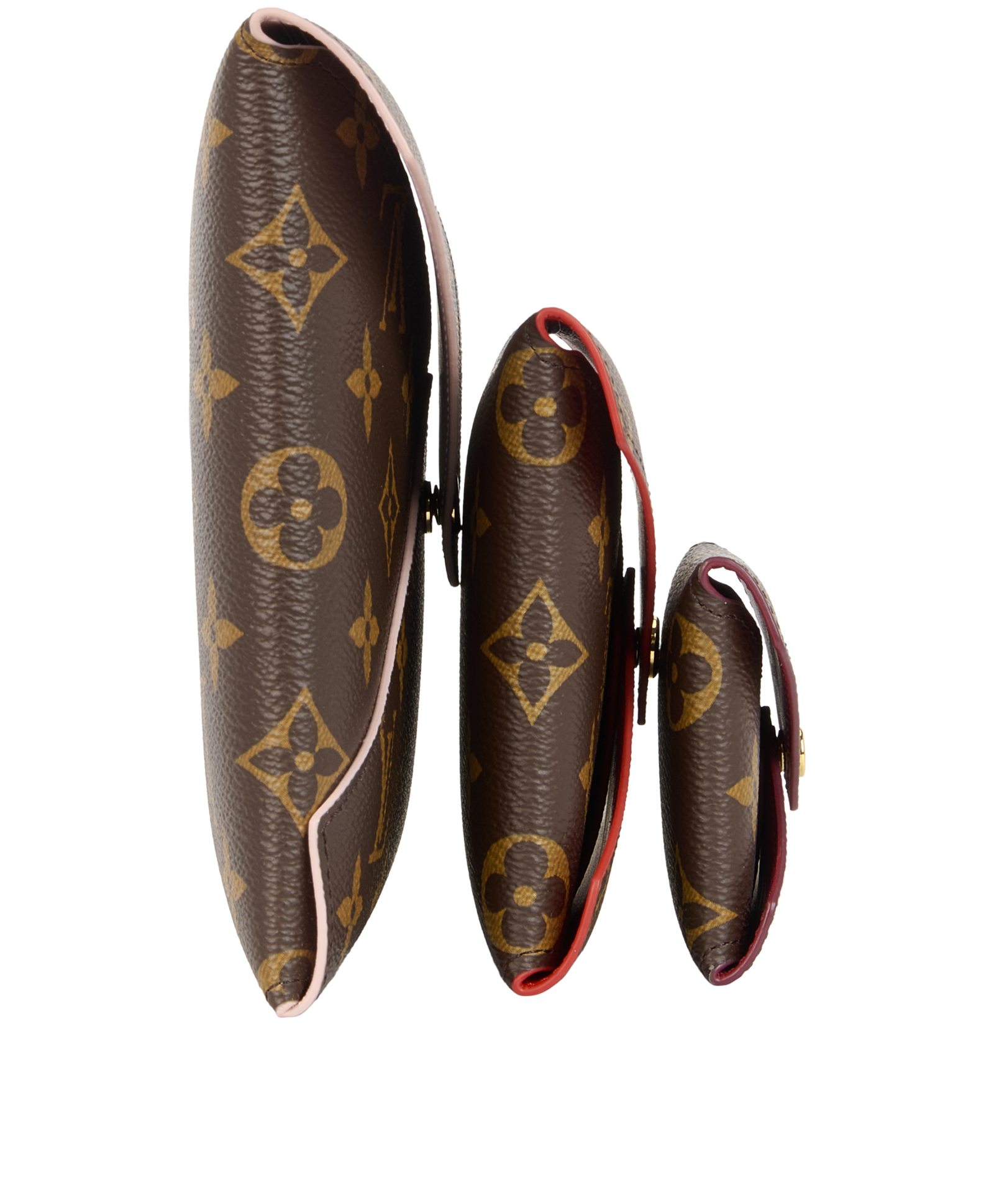 Louis Vuitton Kirigami Pochette Bag, &pound;410, Handbags, Brown, Canvas, Side view